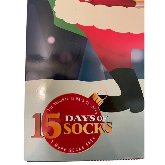 15 Days Of Socks Mens Shoe Sizes 6-12 Includes 4 Crew & 11 Low Cut Holiday Desig - Picture 7 of 9